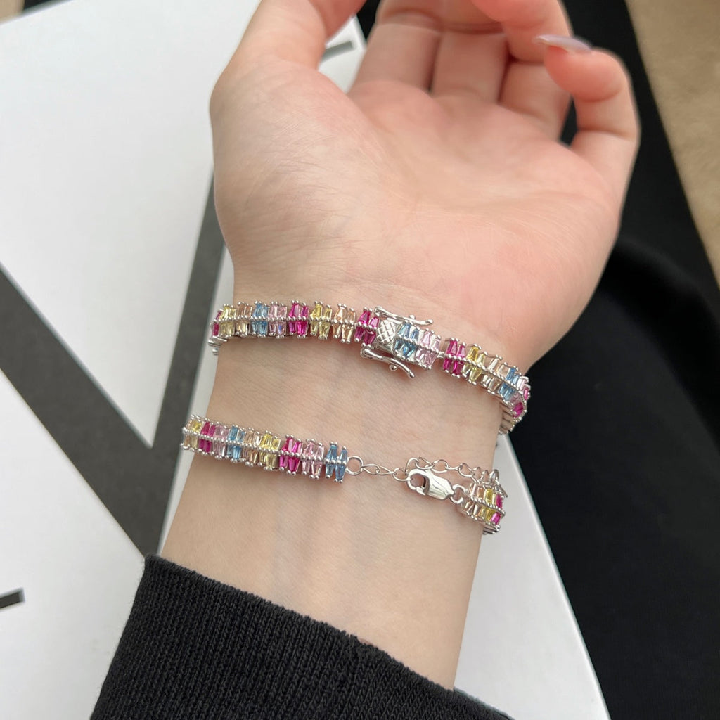[Lumi Jewels]Sparkling Exquisite Multi Cut Party Bracelet