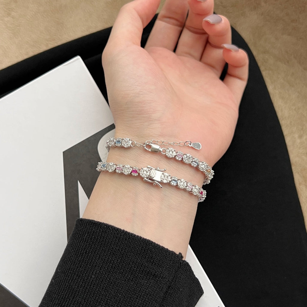 [Lumi Jewels]Dazzling Radiant Multi Cut Daily Bracelet