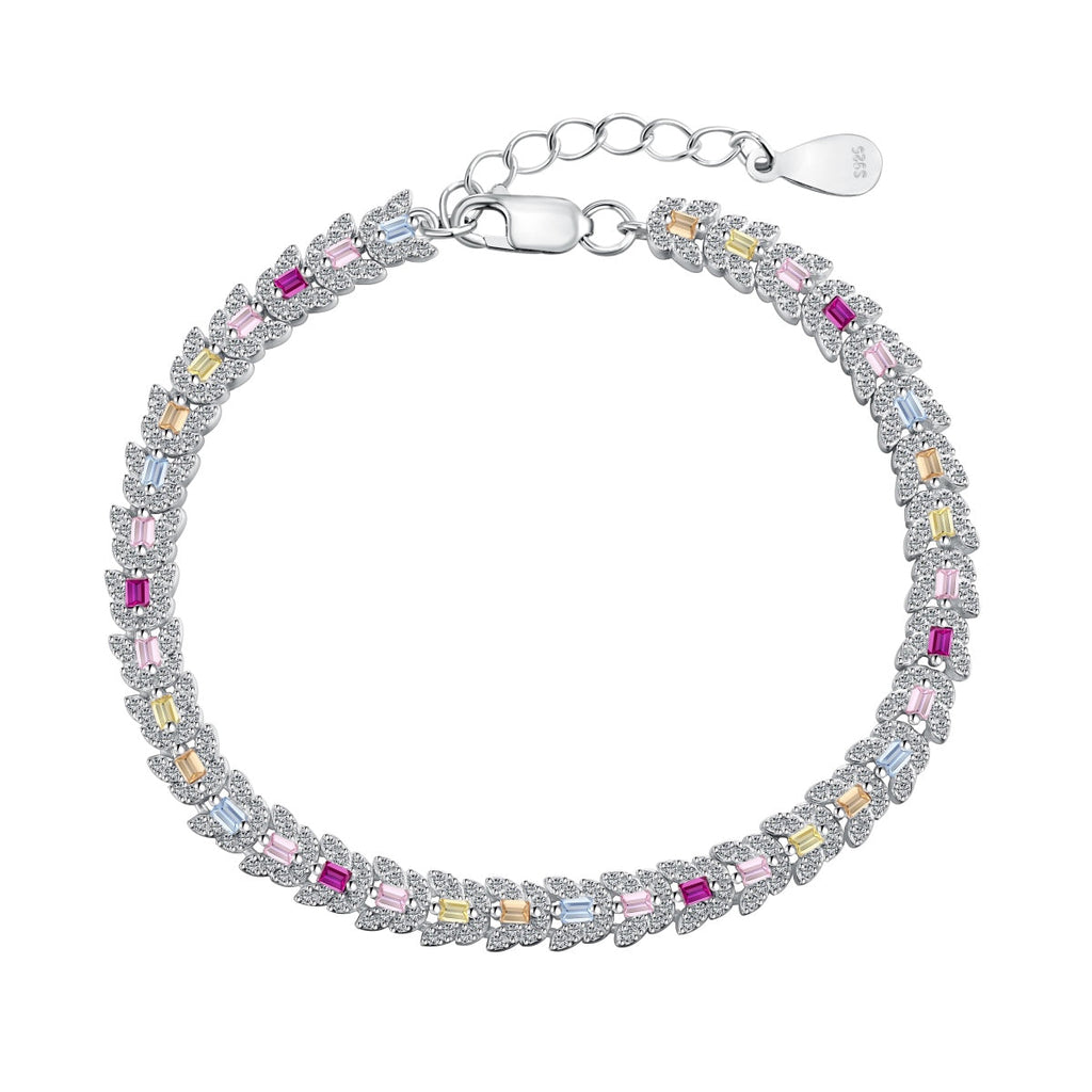 [Lumi Jewels]Delicate Colorful Multi Cut Daily Bracelet