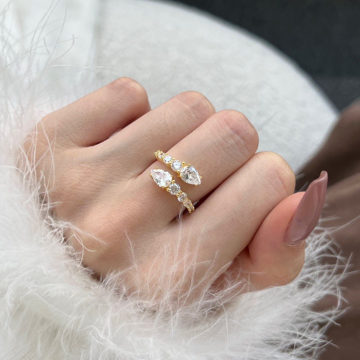 [Lumi Jewels]Delicate Lively Snake Shape Daily Ring