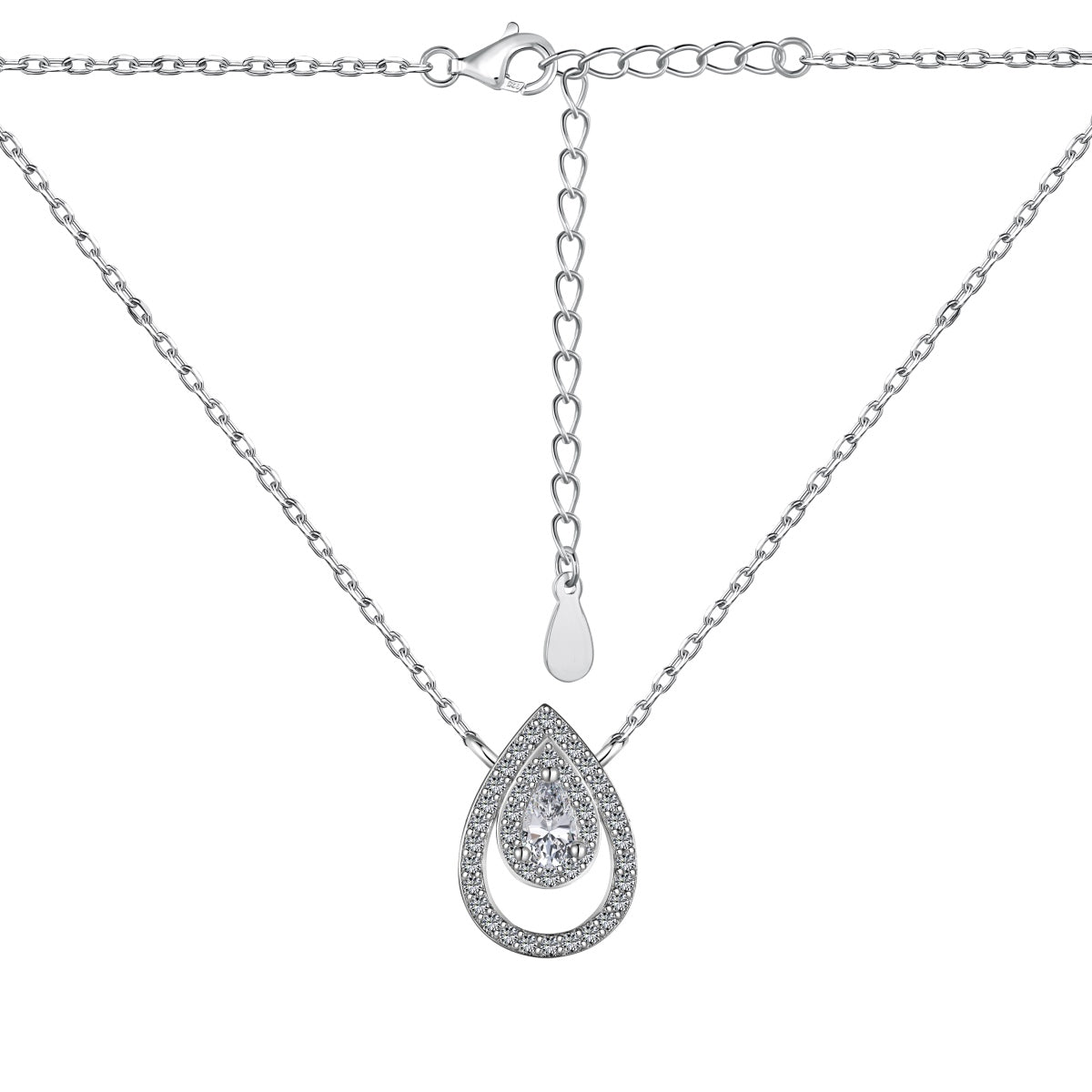 [Lumi Jewels]Sparkling Pear Cut Necklace