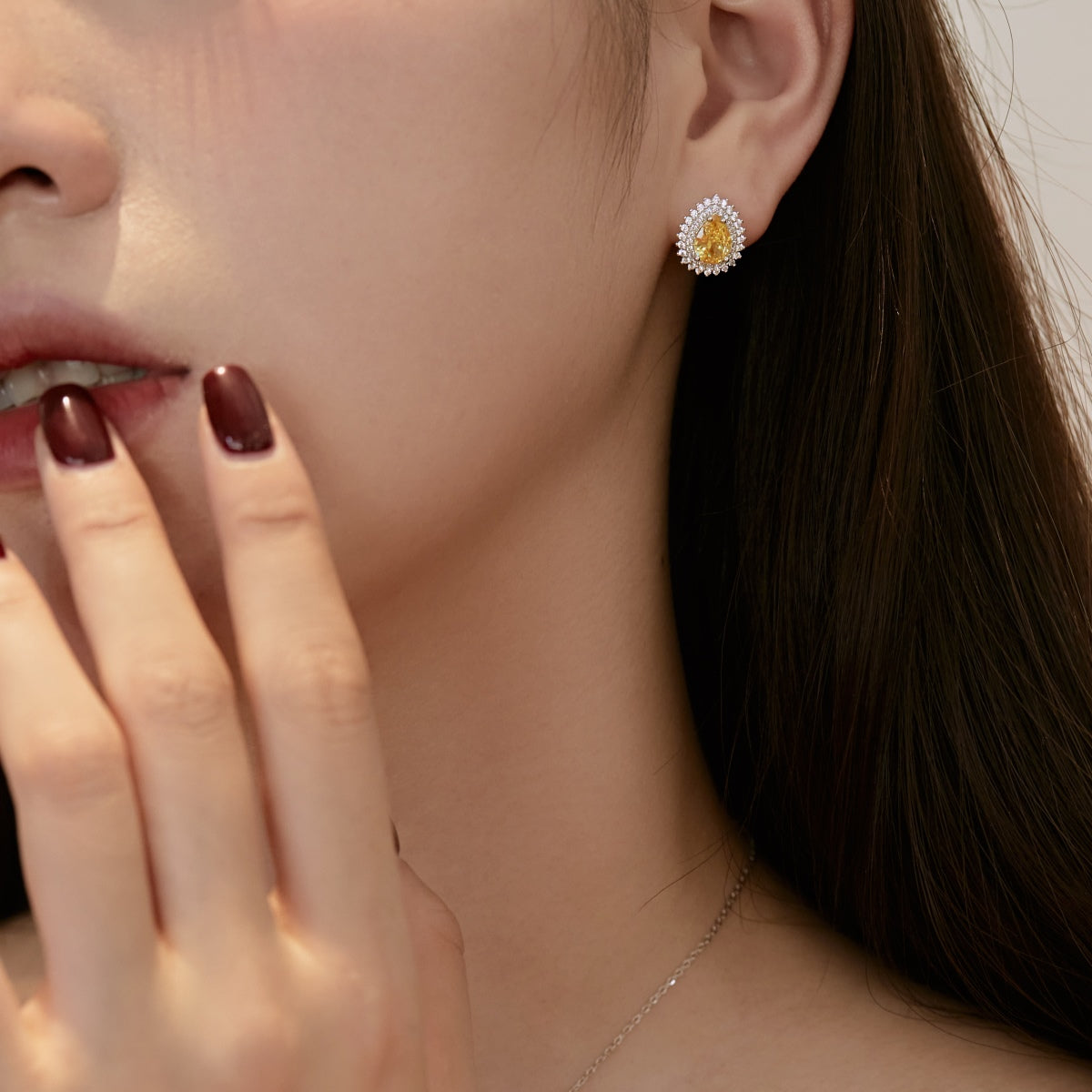 [Lumi Jewels]Delicate Gorgeous Pear Cut Daily Earrings
