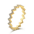 [Lumi Jewels]Delicate Enchanting Wave Shape Daily Ring