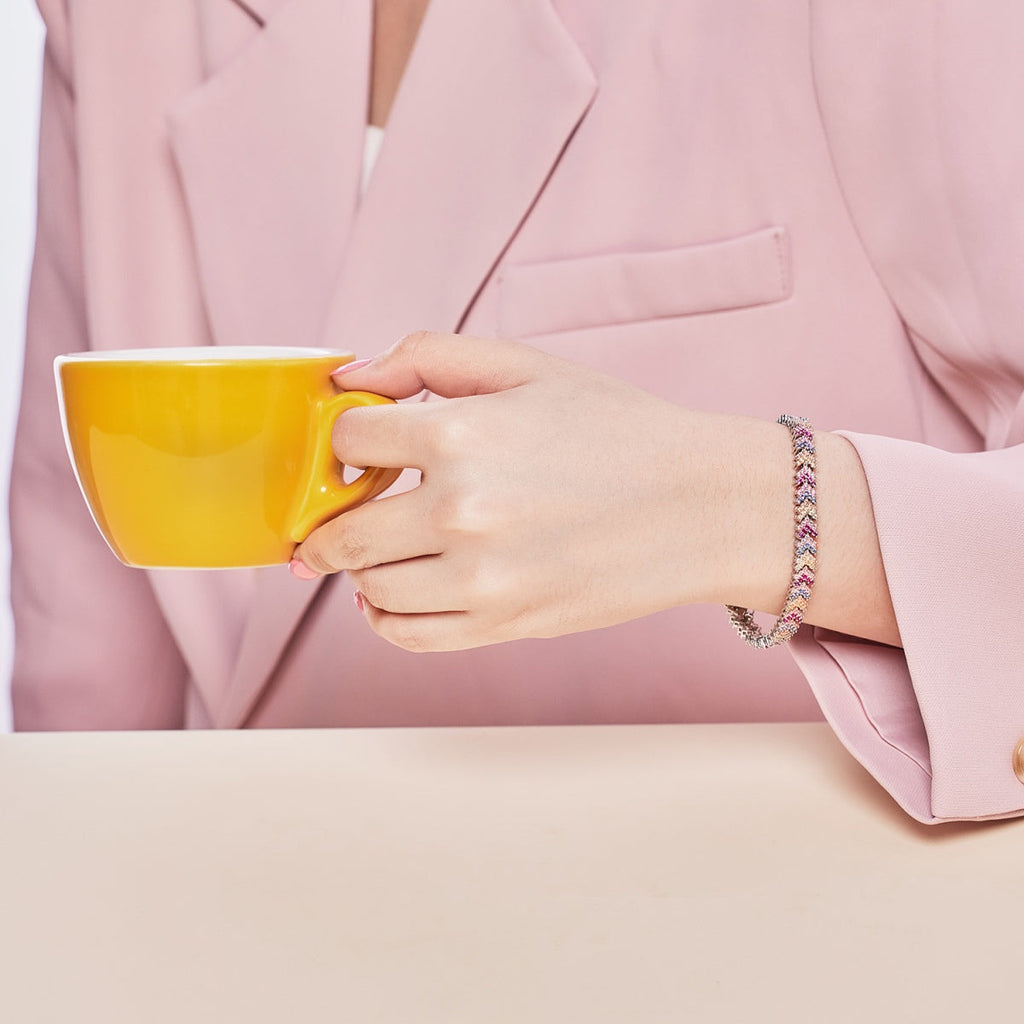 [Lumi Jewels]Ornate Sparkling Round Cut Party Bracelet