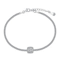 [Lumi Jewels]Luxurious Dazzling Square Shape Banquet Bracelet