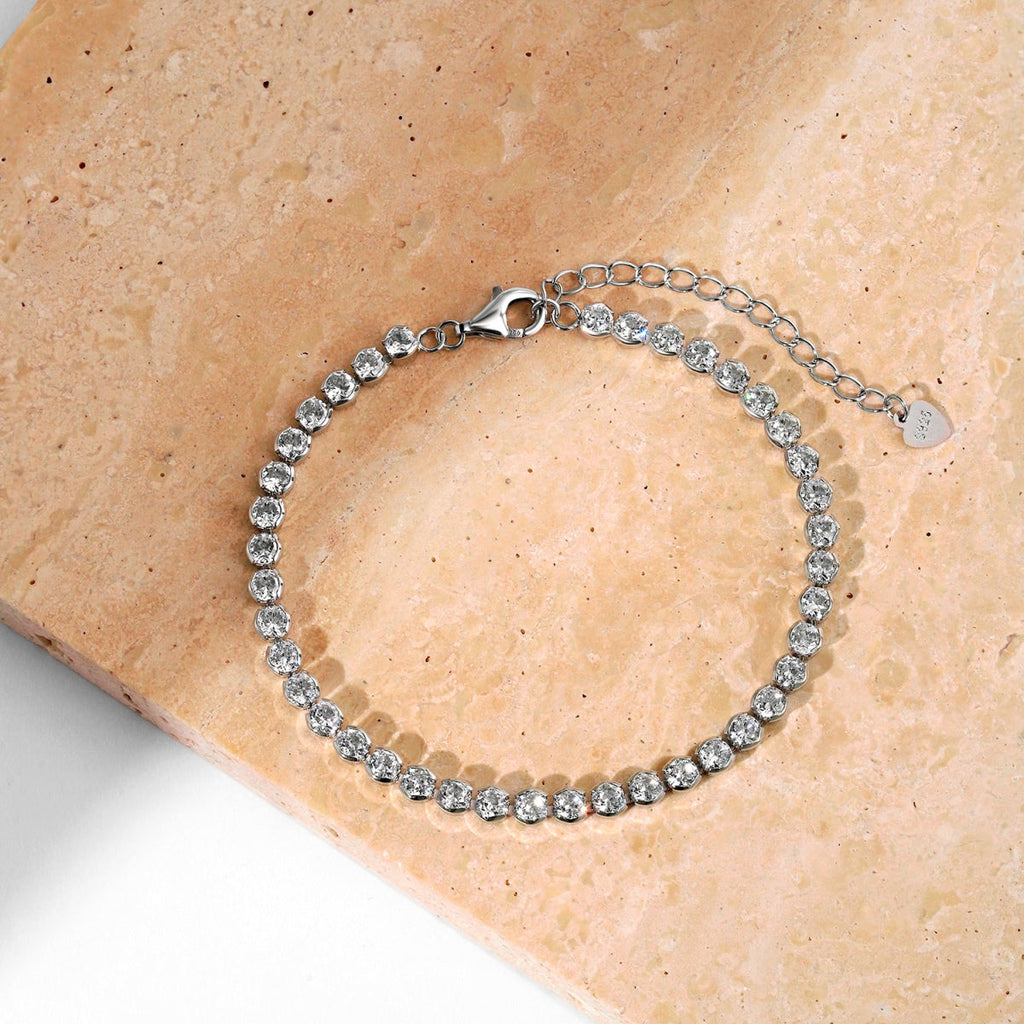 [Lumi Jewels]Dazzling Sparkling Round Cut Daily Bracelet
