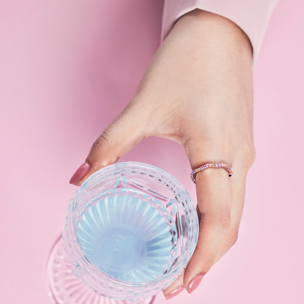 [Lumi Jewels]Dainty Colorful Round Cut Party Ring