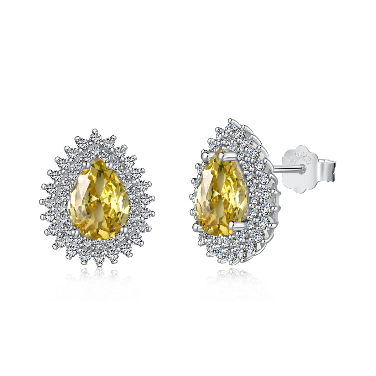 [Lumi Jewels]Delicate Gorgeous Pear Cut Daily Earrings