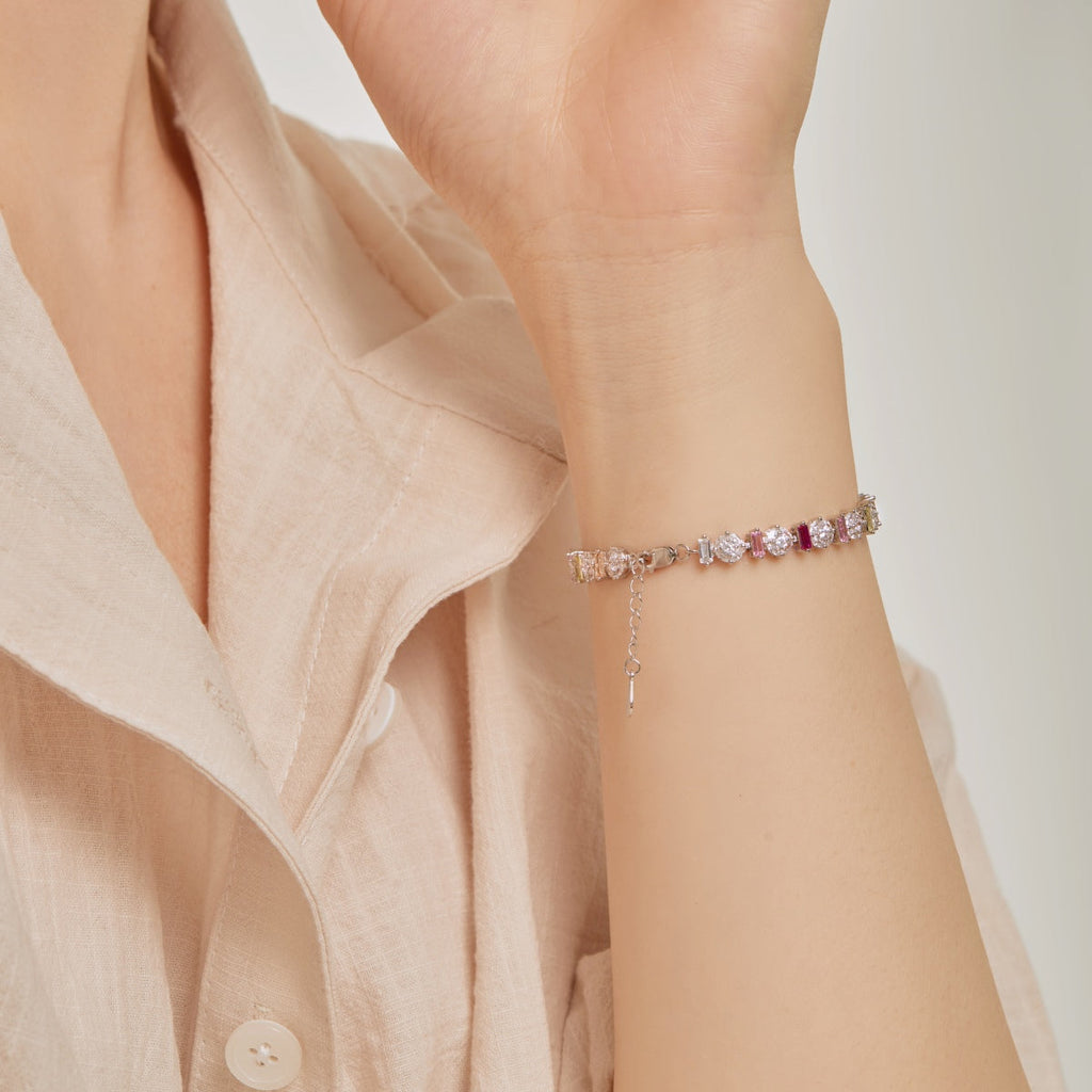 [Lumi Jewels]Radiant Colorful Round Shape Daily Bracelet