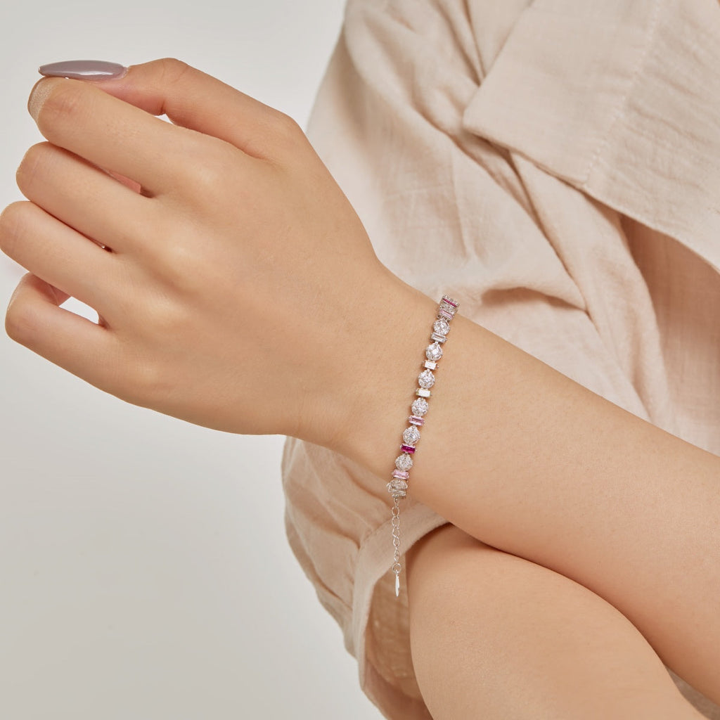 [Lumi Jewels]Radiant Colorful Round Shape Daily Bracelet