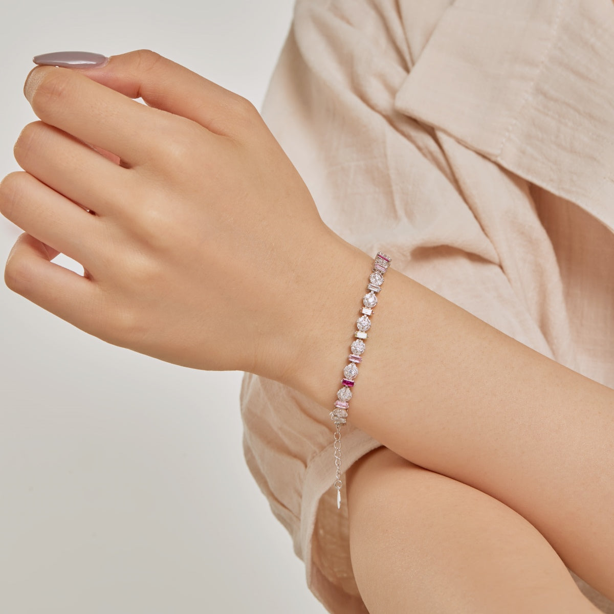 [Lumi Jewels]Radiant Colorful Round Shape Daily Bracelet