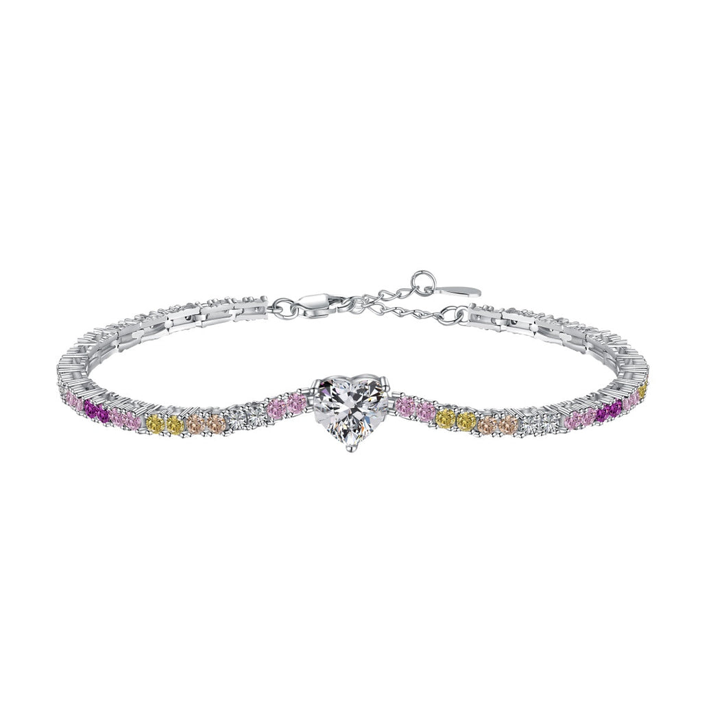 [Lumi Jewels]Delicate Romantic Heart Shape Lover Bracelet