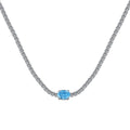 [Lumi Jewels]1.0 Carat Shining Oval Cut Necklace