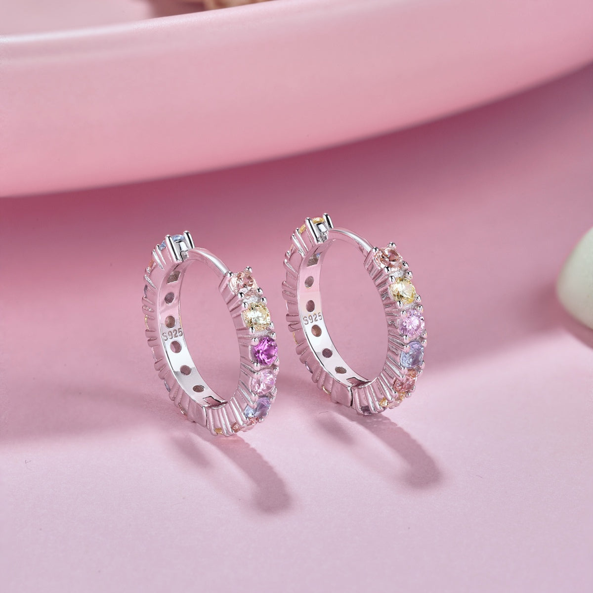 [Lumi Jewels]Radiant Colorful Round Cut Earrings