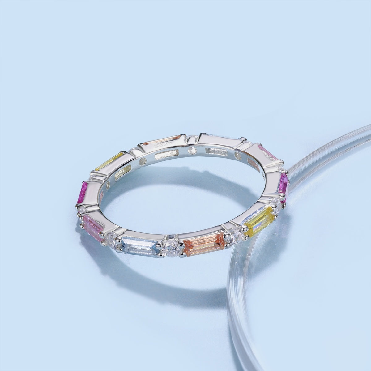 [Lumi Jewels]Lively In Shades Elegant Radiant Cut Daily Ring