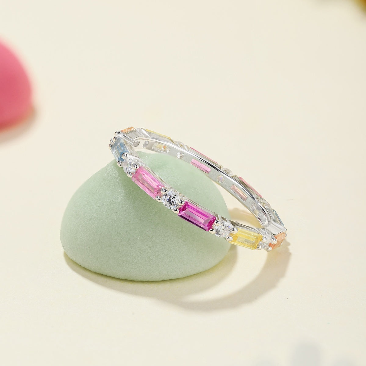 [Lumi Jewels]Lively In Shades Elegant Radiant Cut Daily Ring