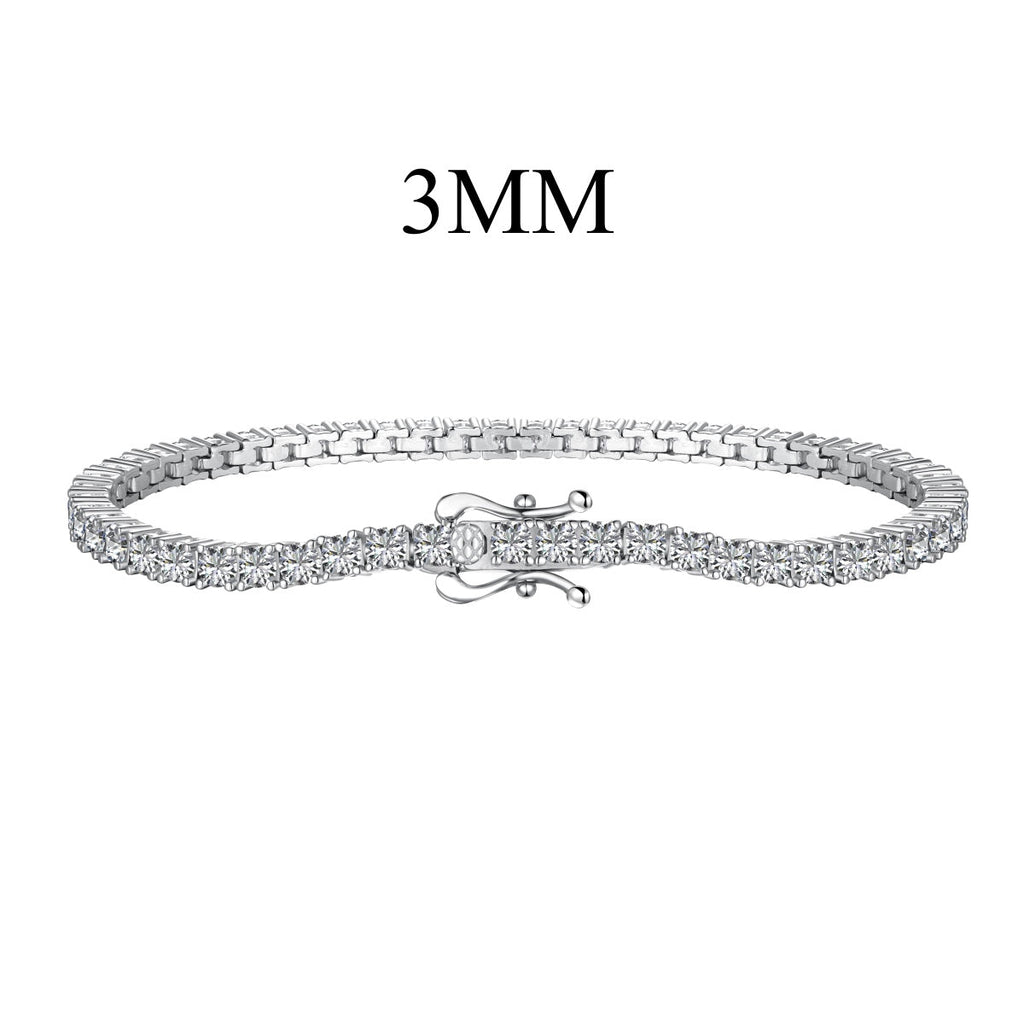 [Lumi Jewels]Dainty Charming Round Cut Tennis Bracelet