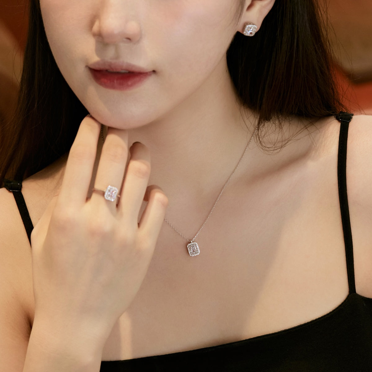 [Lumi Jewels]1.0 Carat Luxurious Dainty Emerald Cut Daily Earrings