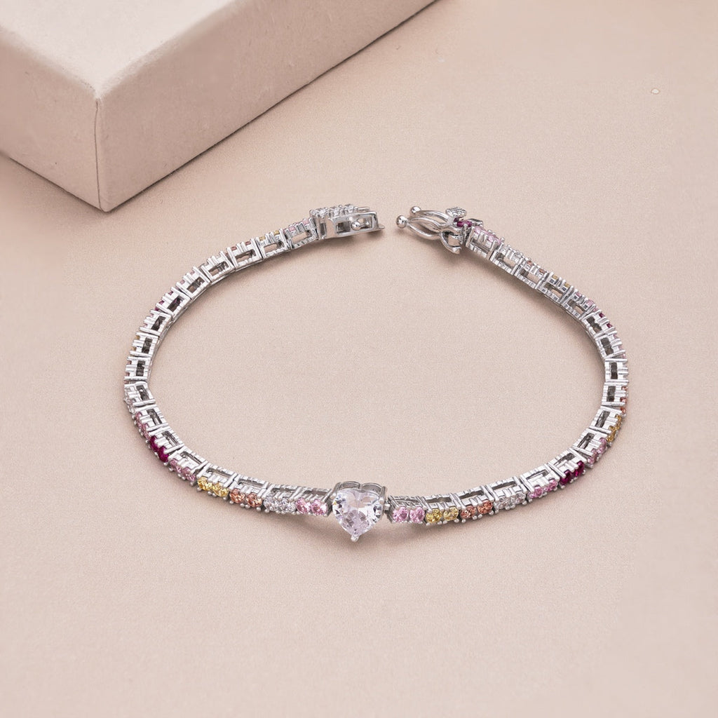 [Lumi Jewels]Delicate Romantic Heart Shape Lover Bracelet