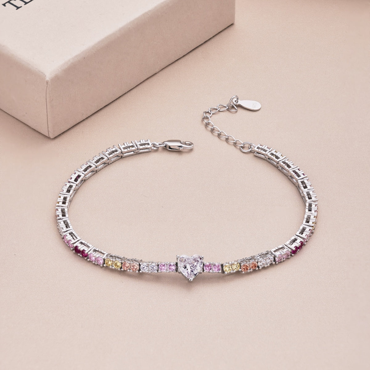 [Lumi Jewels]Delicate Romantic Heart Shape Lover Bracelet