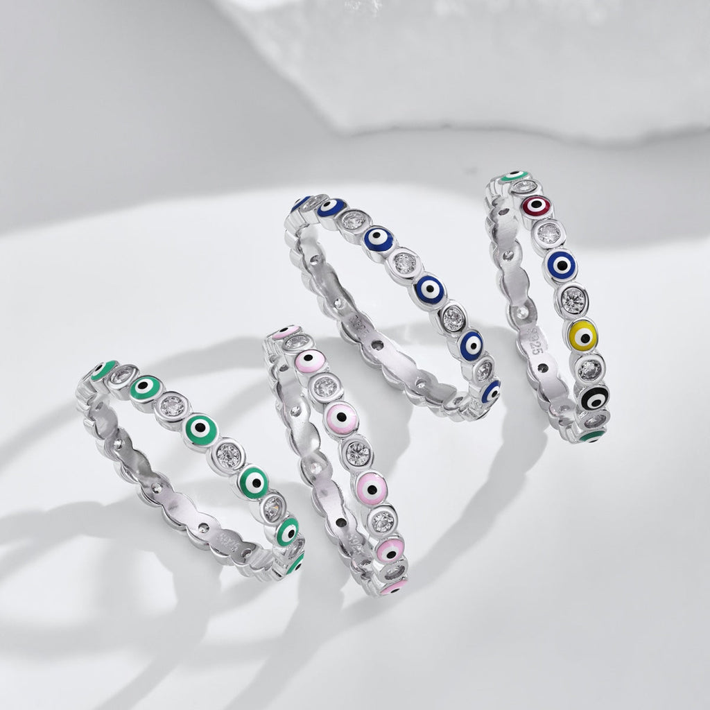 [Lumi Jewels]Sparkling Vibrant Round Shape Daily Ring