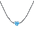[Lumi Jewels]2.0 Carat Sparkling Tennis Heart Cut Necklace