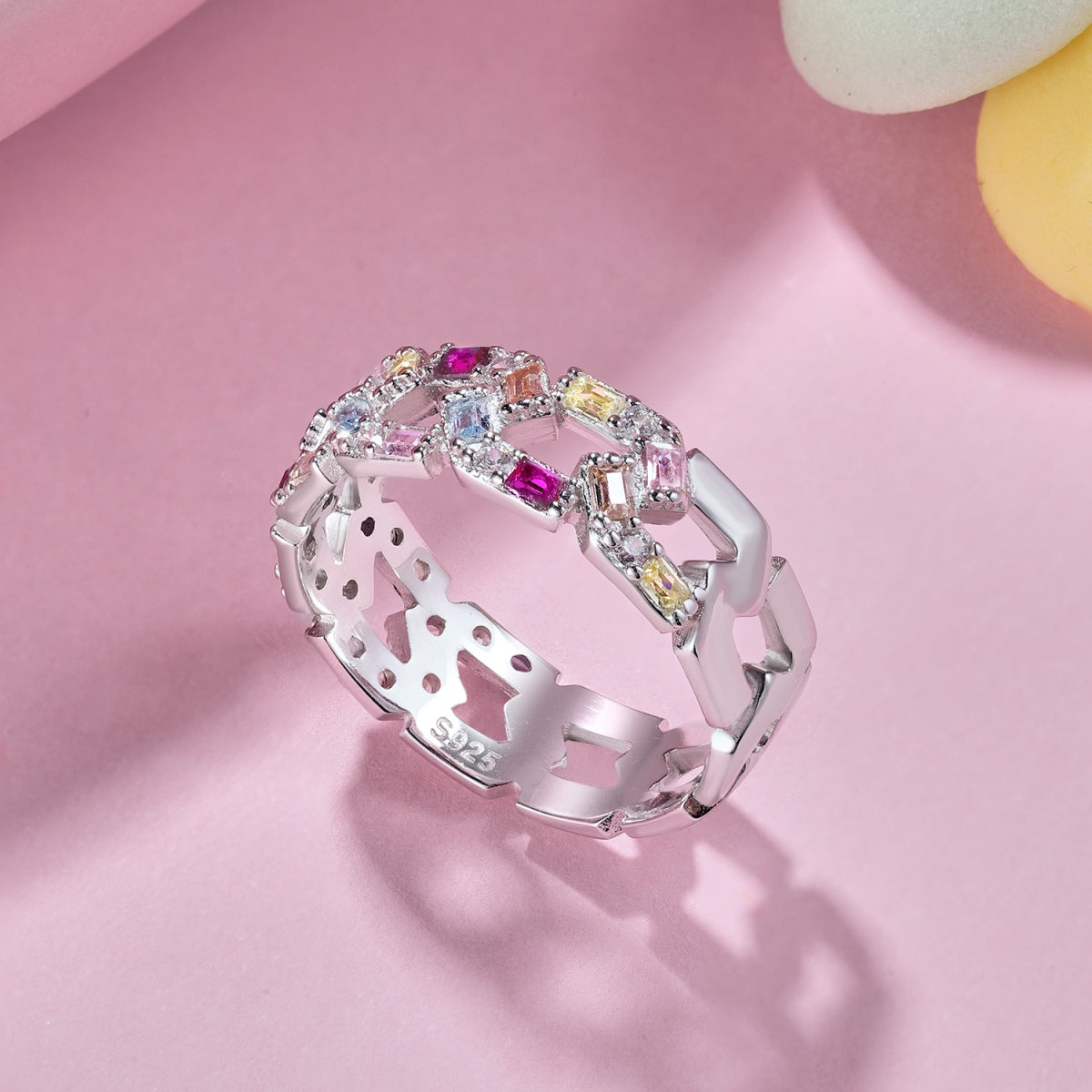 [Lumi Jewels]Sparkling Vibrant Emerald Cut Daily Ring
