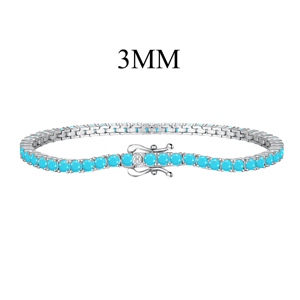 [Lumi Jewels]Dainty Charming Round Cut Tennis Bracelet