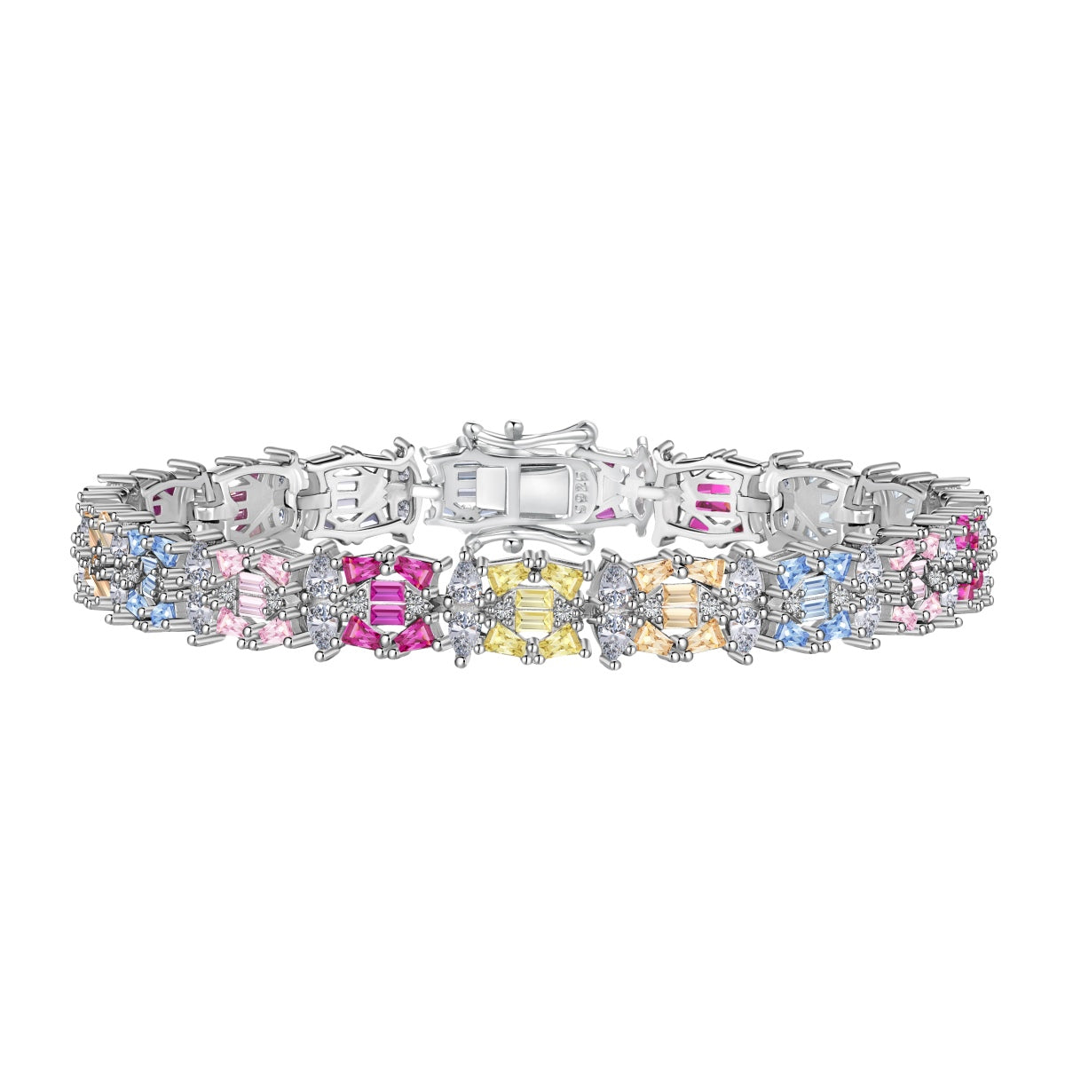 [Lumi Jewels]Delicate Colorful Multi Cut Party Bracelet