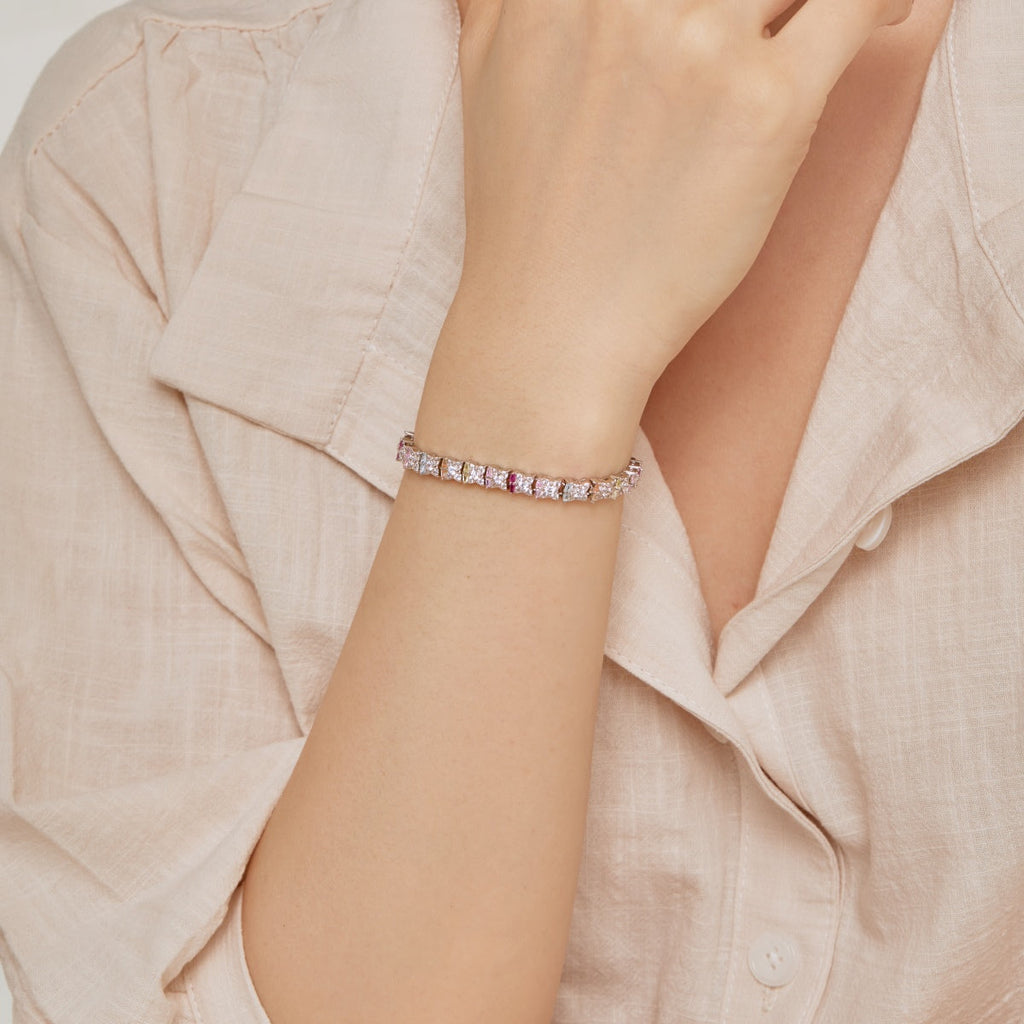 [Lumi Jewels]Unique Colorful Flower Shape Daily Bracelet