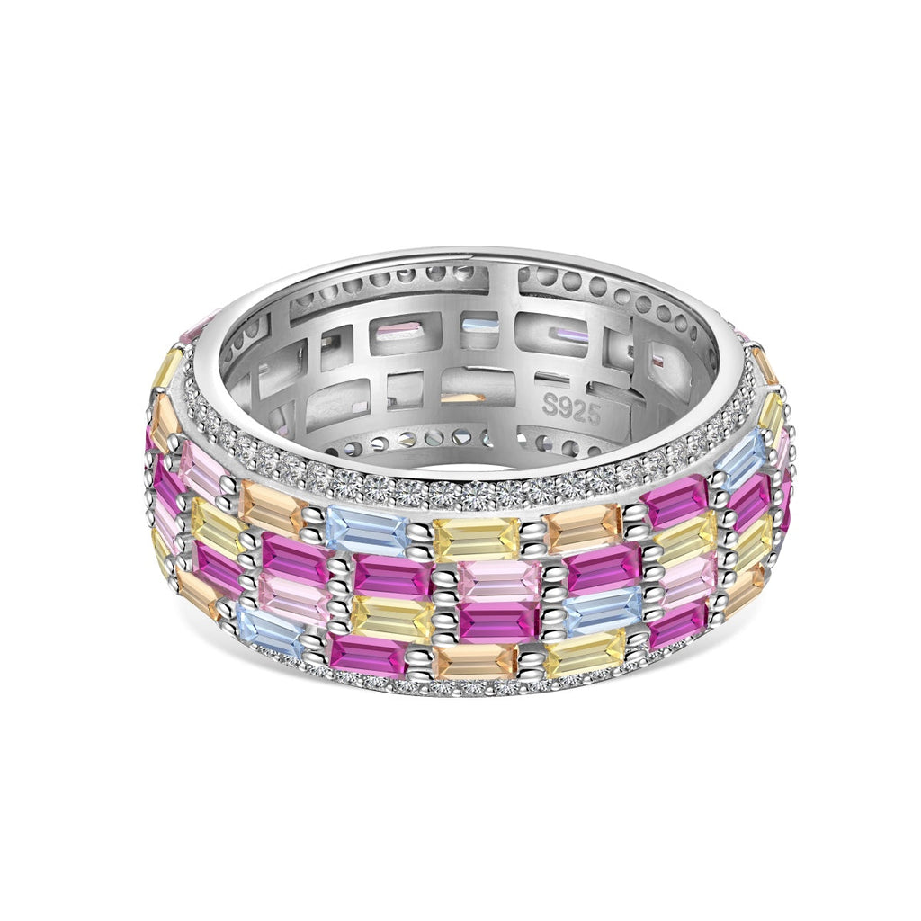 [Lumi Jewels]Radiant Colorful Radiant Cut Daily Ring