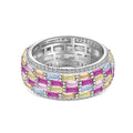 [Lumi Jewels]Radiant Colorful Radiant Cut Daily Ring