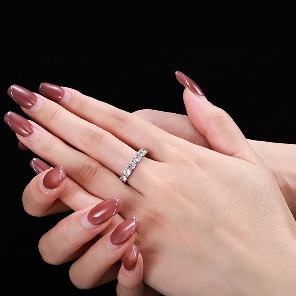 [Lumi Jewels]Eternity Round Cut Tennis Ring