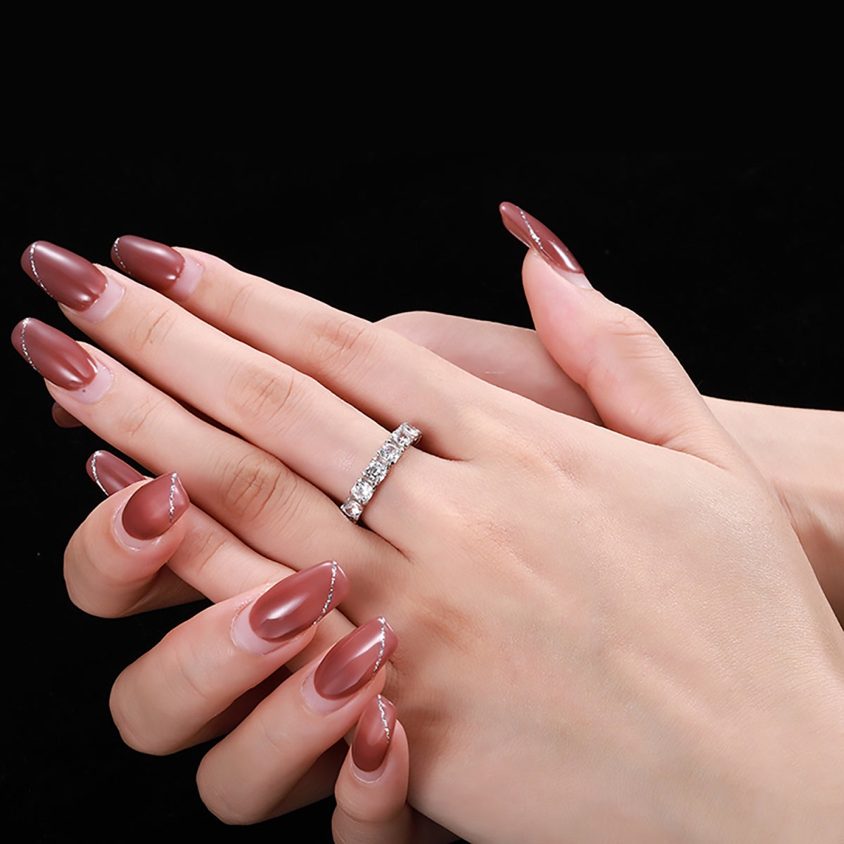 [Lumi Jewels]Eternity Round Cut Tennis Ring