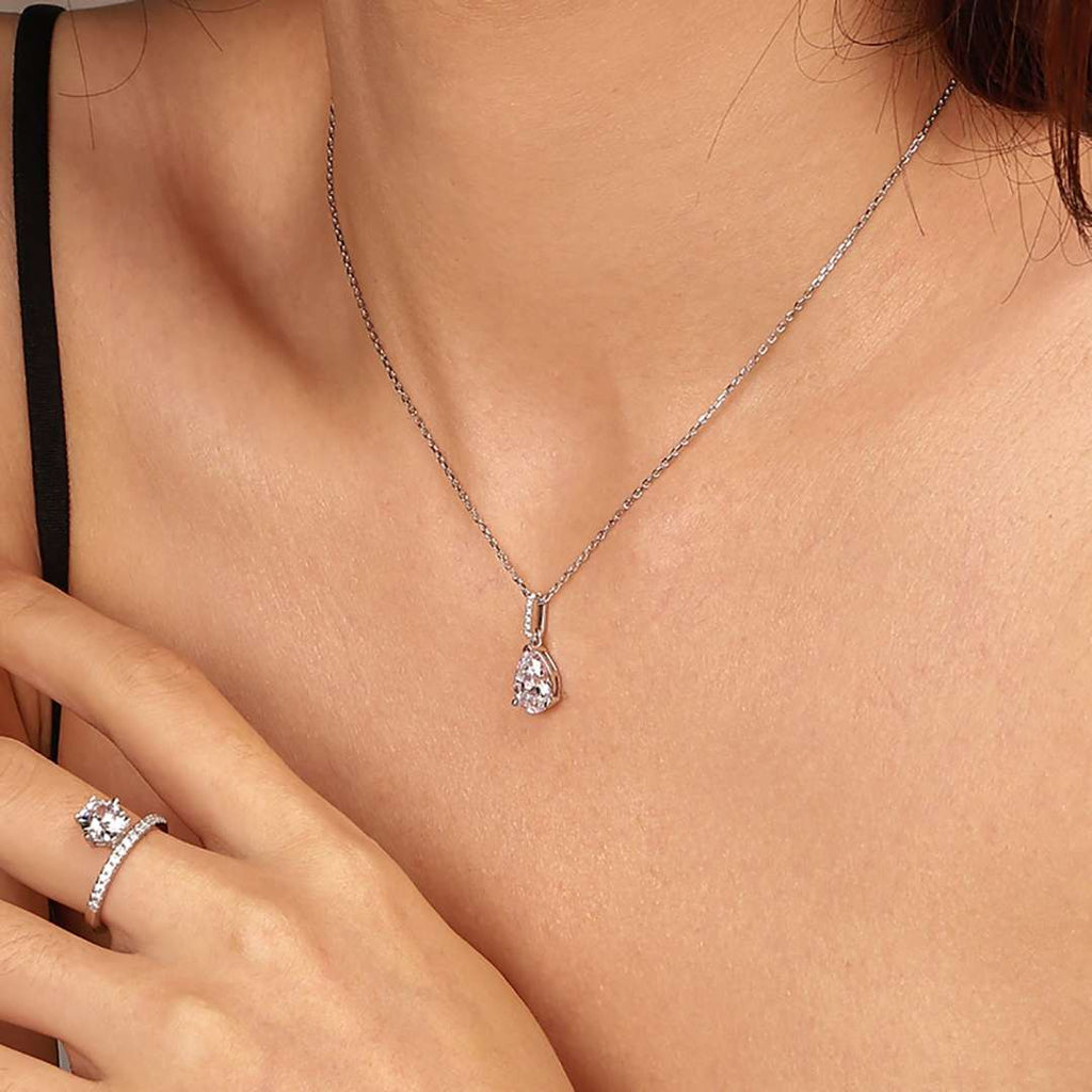 [Lumi Jewels]Delicate Water Drop Shape Fashion Necklace