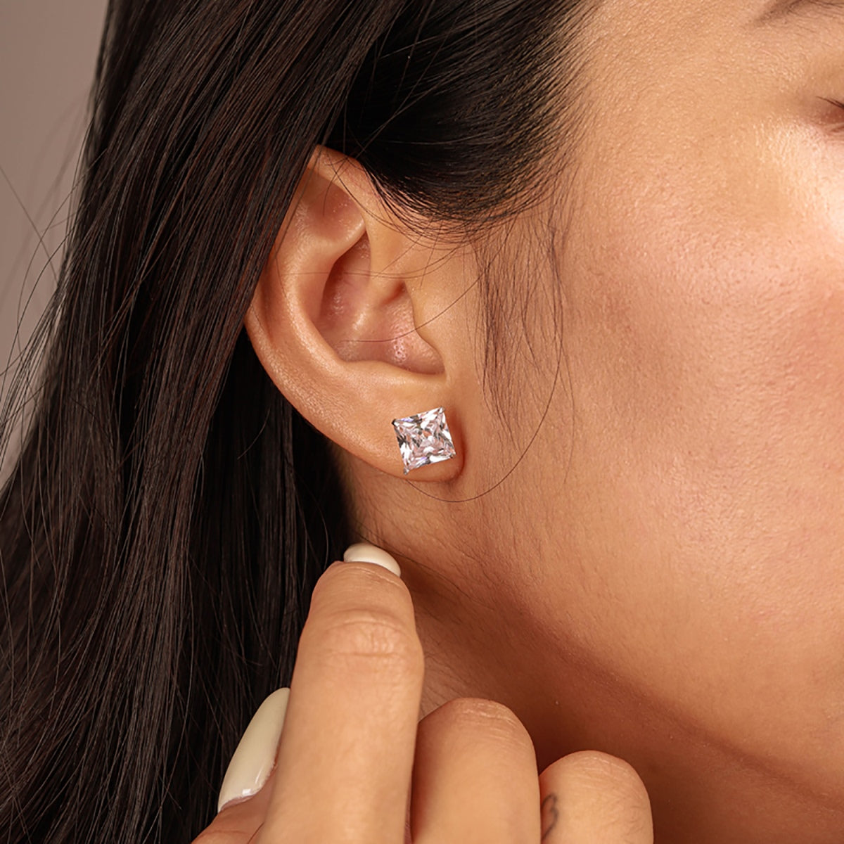 [Lumi Jewels]Ornate Square Shape Earrings