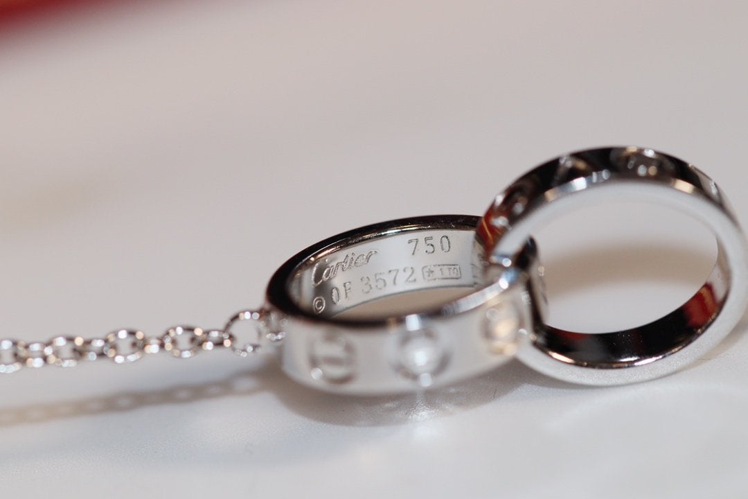 [Lumi Jewels]LOVE NECKLACE PINK GOLD AND SILVER
