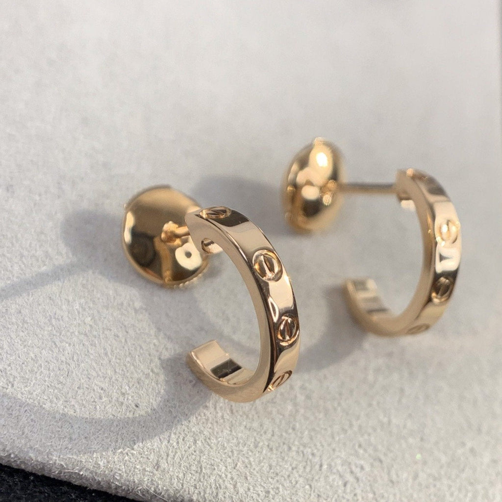 [Lumi Jewels]LOVE EARRINGS 2.65MM PINK GOLD