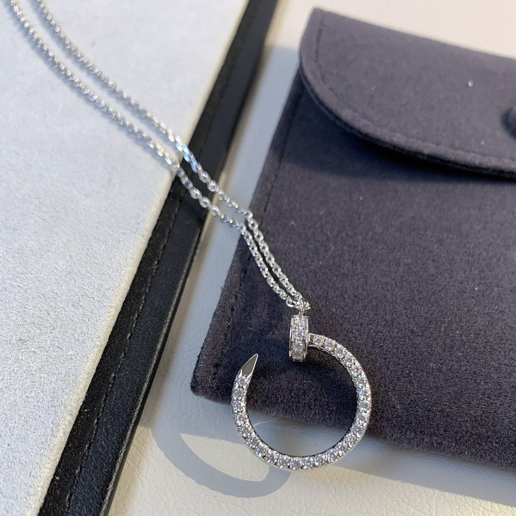 [Lumi Jewels]JUSTE NECKLACE SILVER DIAMONDS