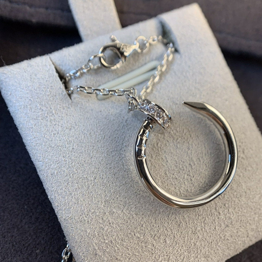 [Lumi Jewels]JUSTE NECKLACE SILVER DIAMONDS