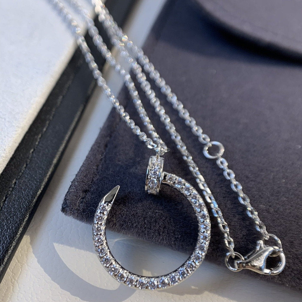 [Lumi Jewels]JUSTE NECKLACE SILVER DIAMONDS