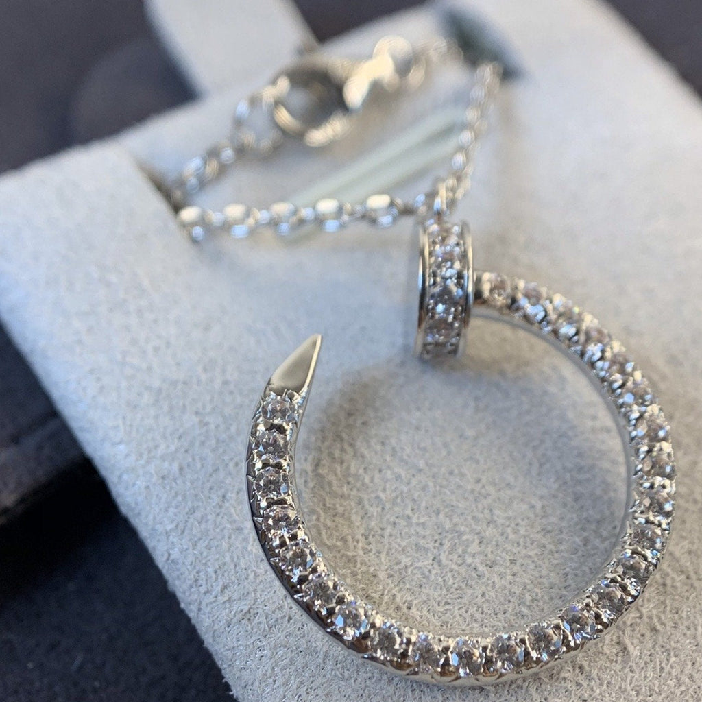 [Lumi Jewels]JUSTE NECKLACE SILVER DIAMONDS