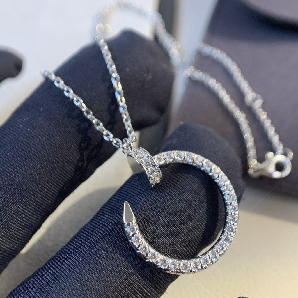 [Lumi Jewels]JUSTE NECKLACE SILVER DIAMONDS
