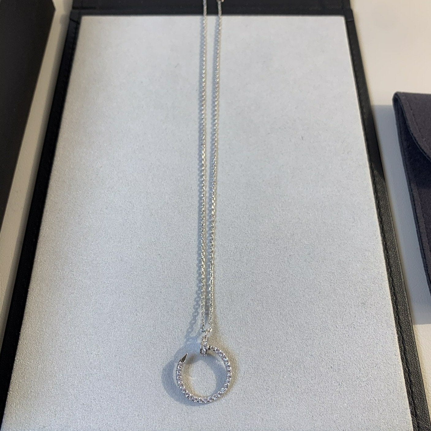 [Lumi Jewels]JUSTE NECKLACE SILVER DIAMONDS