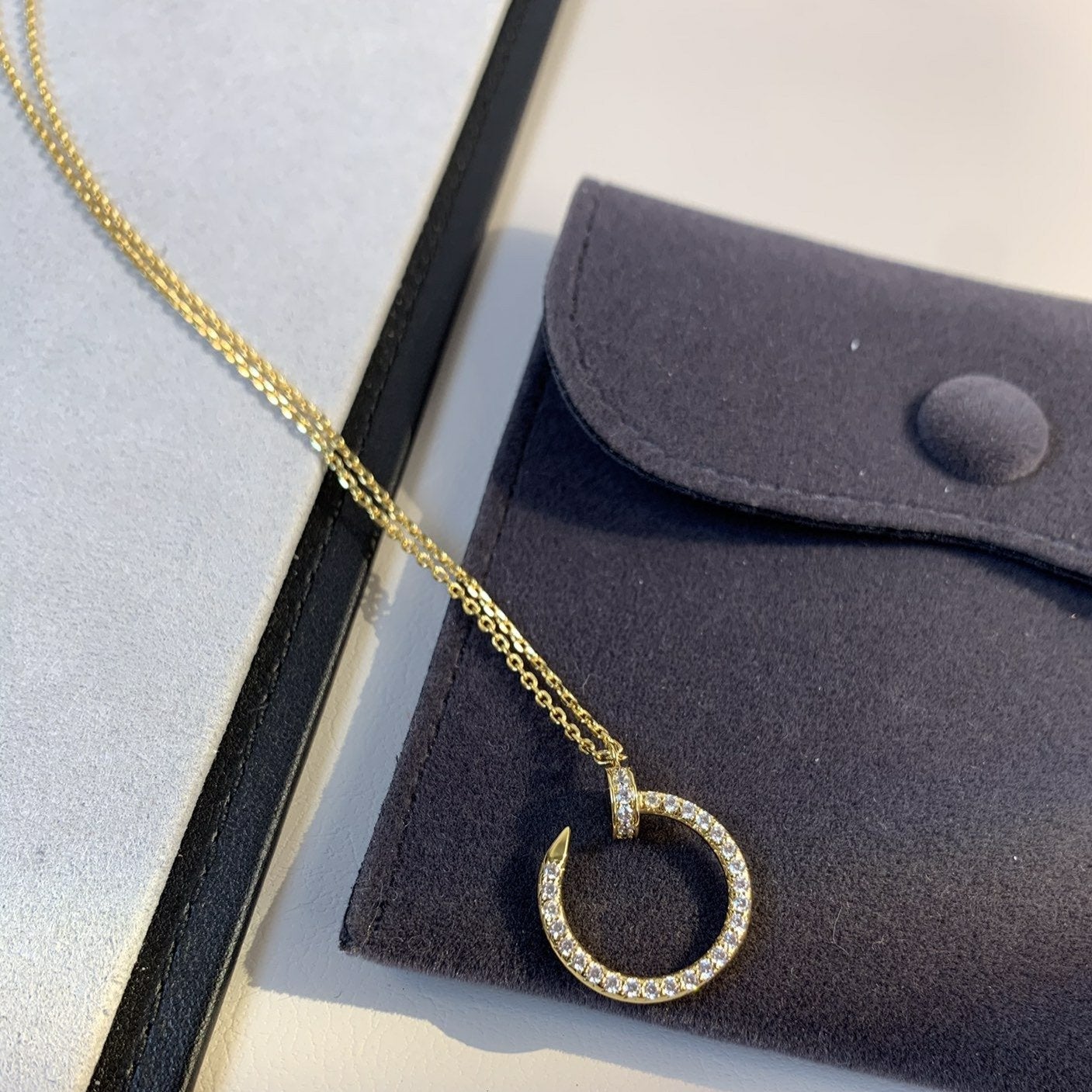 [Lumi Jewels]JUSTE NECKLACE GOLD DIAMONDS