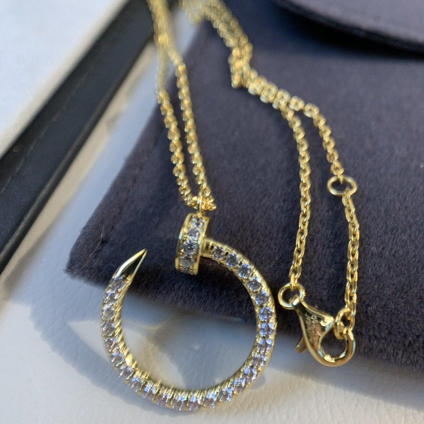 [Lumi Jewels]JUSTE NECKLACE GOLD DIAMONDS
