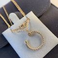 [Lumi Jewels]JUSTE NECKLACE PINK GOLD DIAMONDS