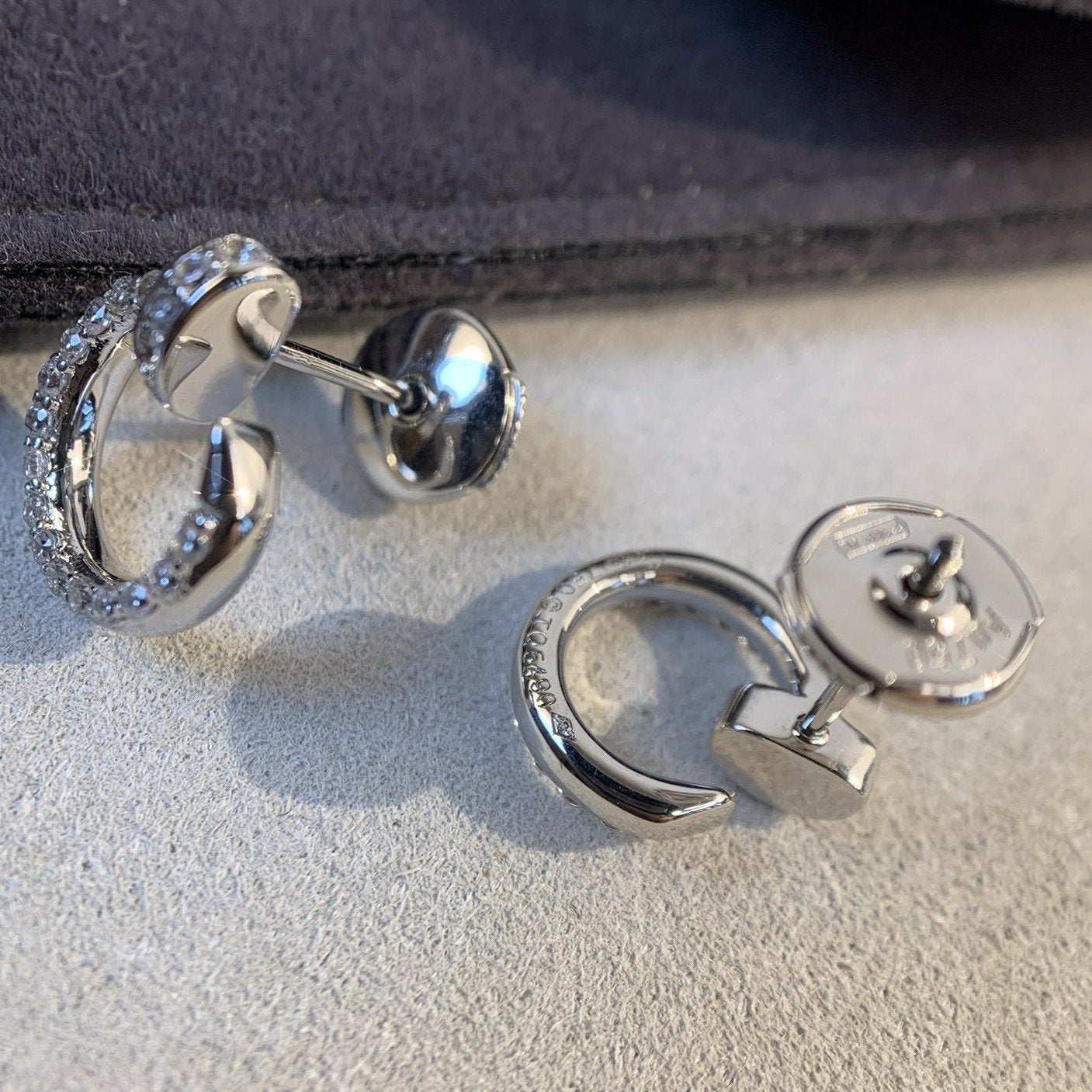 [Lumi Jewels]JUSTE EARRINGS SILVER DIAMONDS