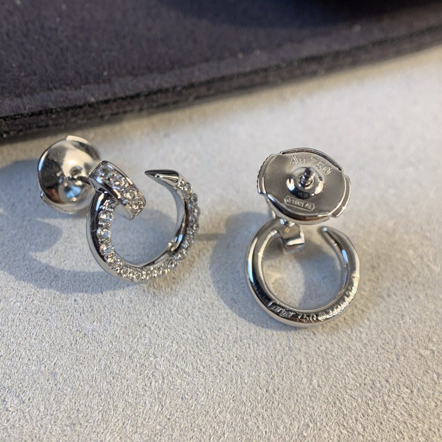 [Lumi Jewels]JUSTE EARRINGS SILVER DIAMONDS