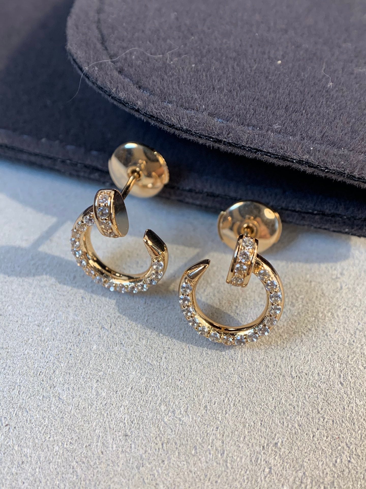 [Lumi Jewels]JUSTE EARRINGS GOLD DIAMONDS